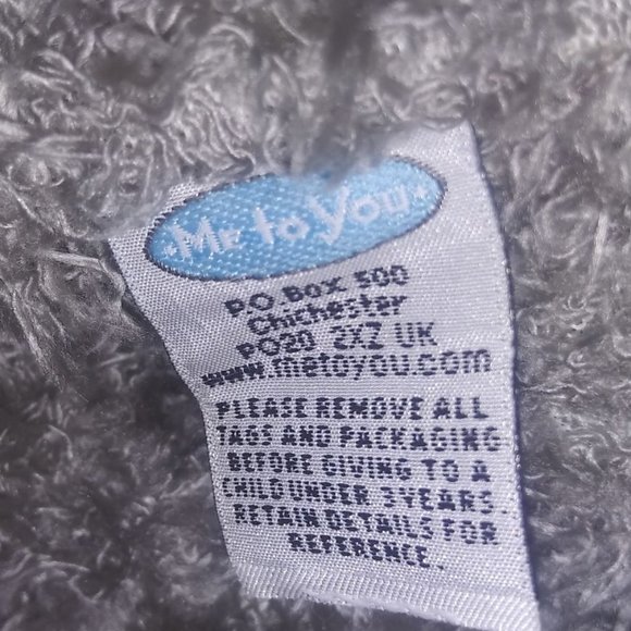 Carte Blanche Me to You Gray Bear Pink Coat Stuffed Animal Snowflake 6 Inch Plus - Picture 6 of 9